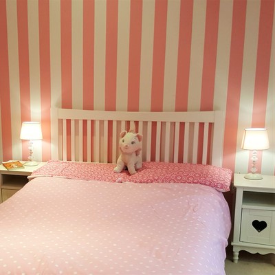 Girl's pink bedroom makeover by lucyjinteriors Surrey