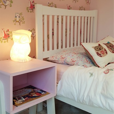 Girls pink bedroom interior design makeover by lucyjinteriors Surrey