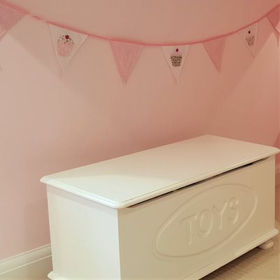 Girl's pink bedroom makeover by lucyjinteriors Surrey