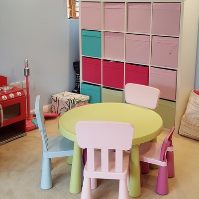 Children's Playroom interior design makeover by lucyjinteriors Surrey